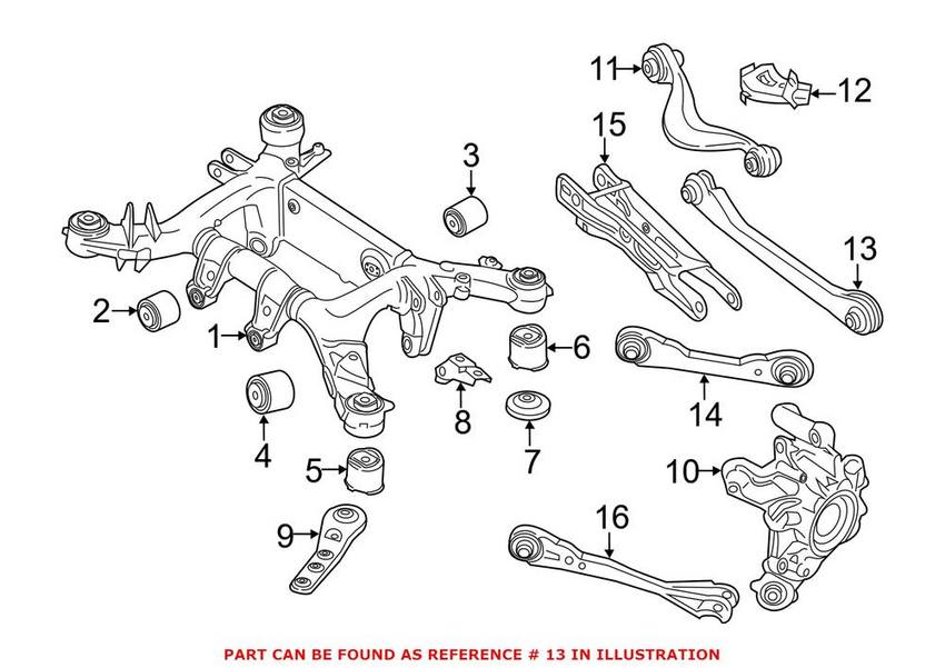 BMW Lateral Arm - Rear Driver Left 33326861125